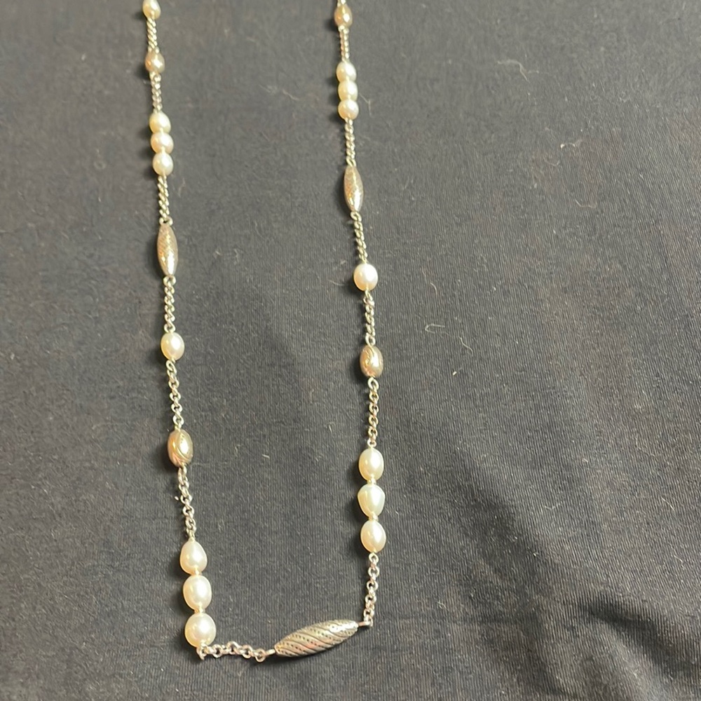 Brighton long pearl necklace